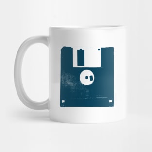 Blue Vintage Floppy Disk Mug